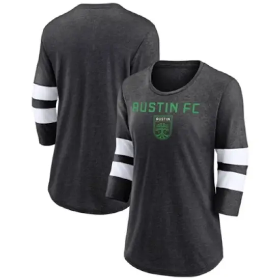 MLS Austin FC Women's 3/4 Sleeve Tri-Blend T-Shirt image {3}