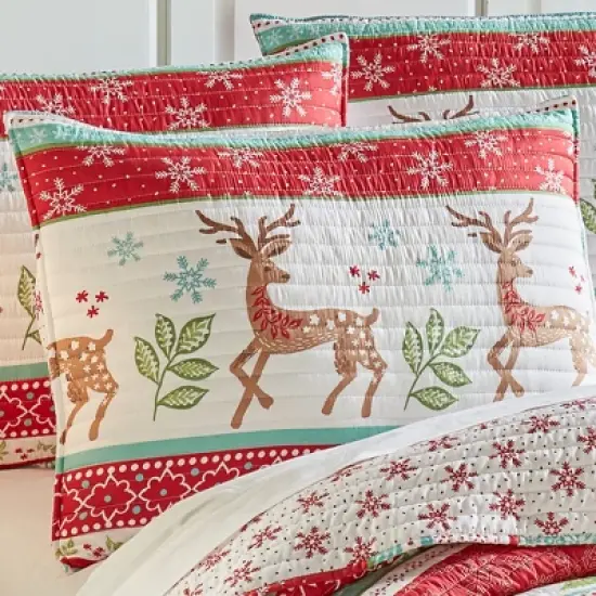 Let It Snow Holiday Quilt Set - Levtex Home image {2}