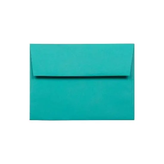JAM Paper A6 Colored Invitation Envelopes 4.75 x 6.5 Sea Blue Recycled 15903 image {4}