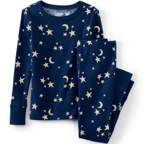 Lands' End Kids Pattern Snug Fit Pajama Set image {2}