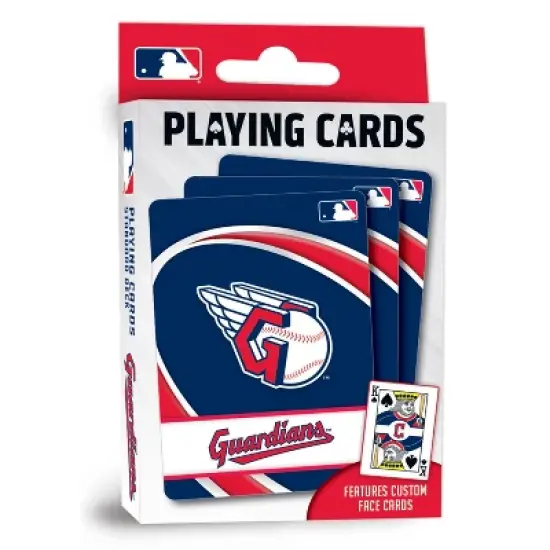 MasterPieces Officially Licensed MLB Cleveland Guardians Playing Cards - 54 Card Deck for Adults image {1}