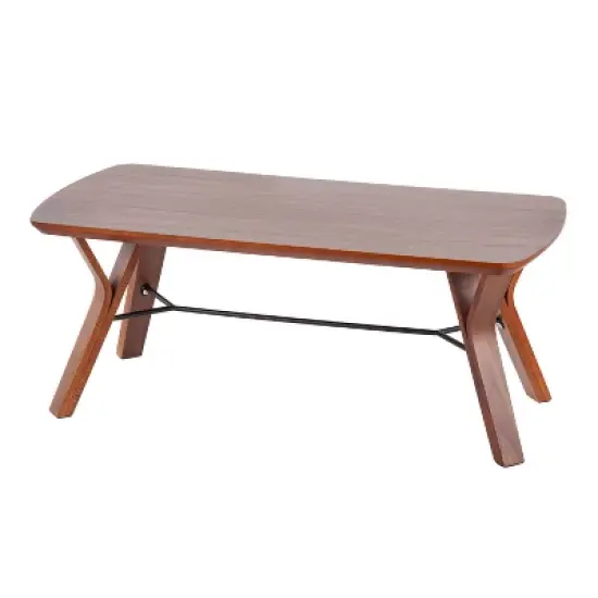 42" Folia Bench Wood/Walnut - LumiSource image {2}
