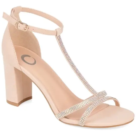 Journee Collection Womens Denali Open Toe Mid Block Heel Pumps image {11}