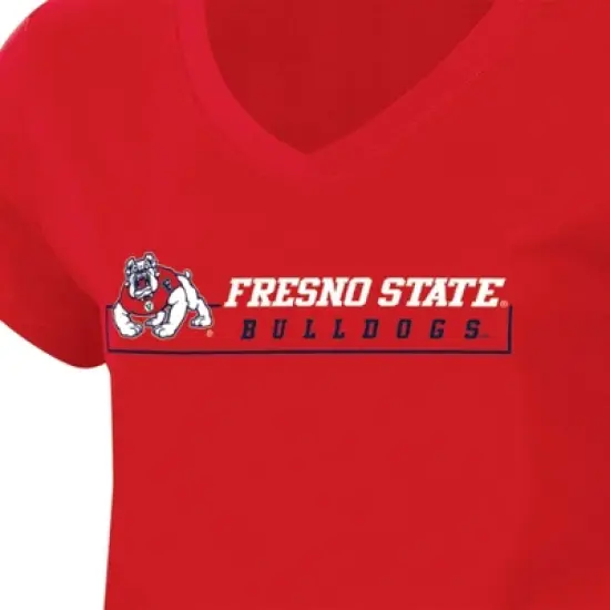 NCAA Fresno State Bulldogs Women's V-Neck T-Shirt image {2}