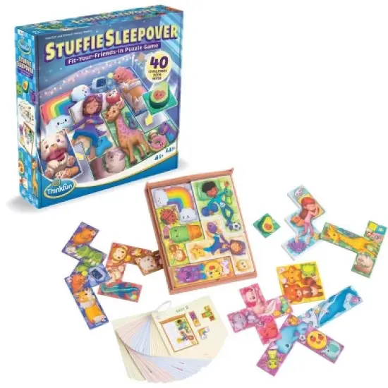 ThinkFun Stuffie Sleepover Game: Educational Creative Thinking Board, 1+ Players, Includes Game Pieces & Instructions image {4}