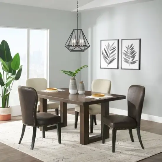 Set of 2 Savoy Upholstered Dining Armless Chairs - Alaterre Furniture image {17}