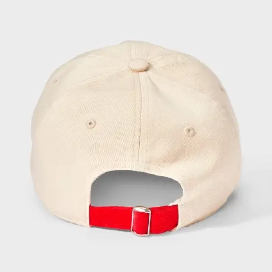 Gameday Social Club Two-Toned Baseball Hat - Universal Thread&trade; Beige/Red image {2}