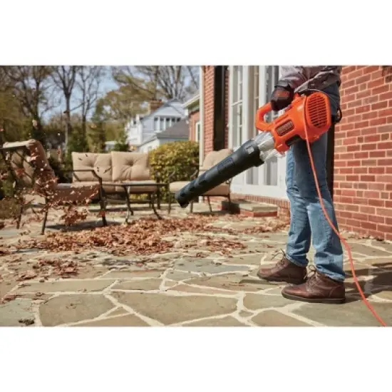 Black & Decker BEBL750 9 Amp Compact Corded Axial Leaf Blower image {8}