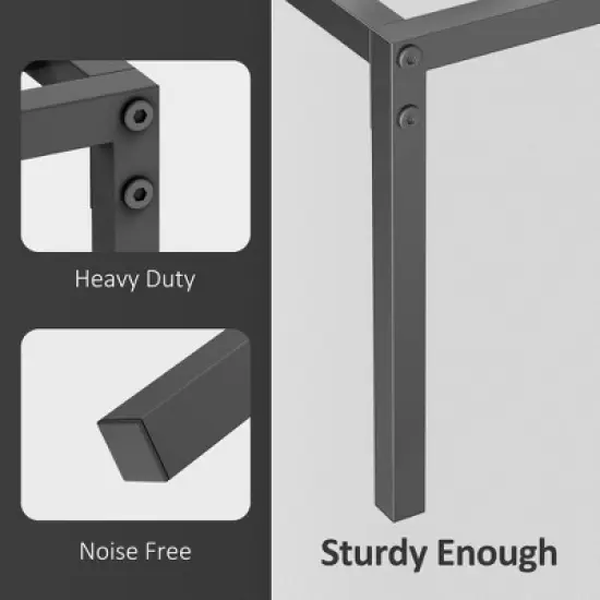 Full Metal Platform Bed Frame with Storage Drawers Steel Slat Support - No Box Spring Needed, Mattress Foundation, Heavy Duty, Easy Assembly image {5}