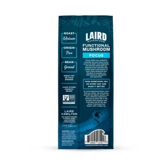 Laird Superfood Focus Medium Roast Ground Coffee - 12oz image {1}