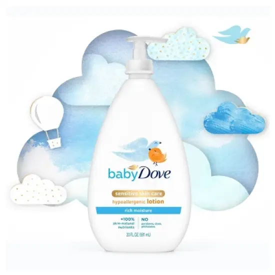 Baby Dove Rich Moisture Sensitive Skin Scented Hypoallergenic Lotion - 20 fl oz image {2}
