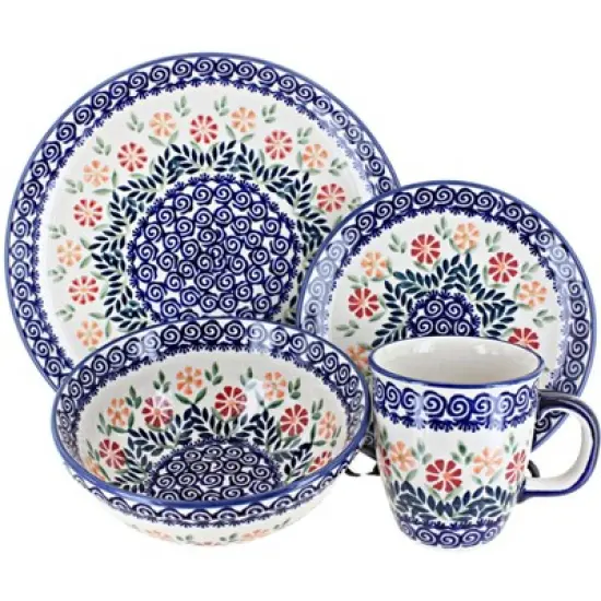 Blue Rose Polish Pottery Manufaktura Dinnerware (4PC) image {10}