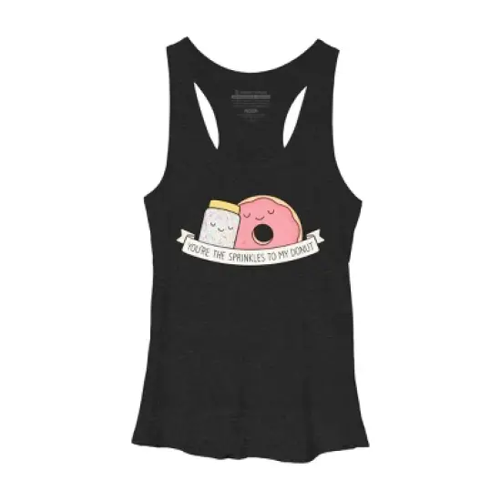 Women's Design By Humans You're the sprinkles to my donut By kimvervuurt Racerback Tank Top image {2}