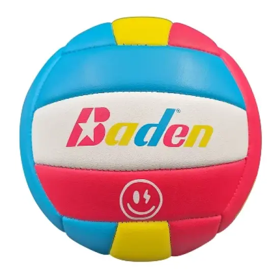 Baden Size 2 Volleyball - Light Blue/Pink: Rubber Bladder, Ages 2+ image {3}