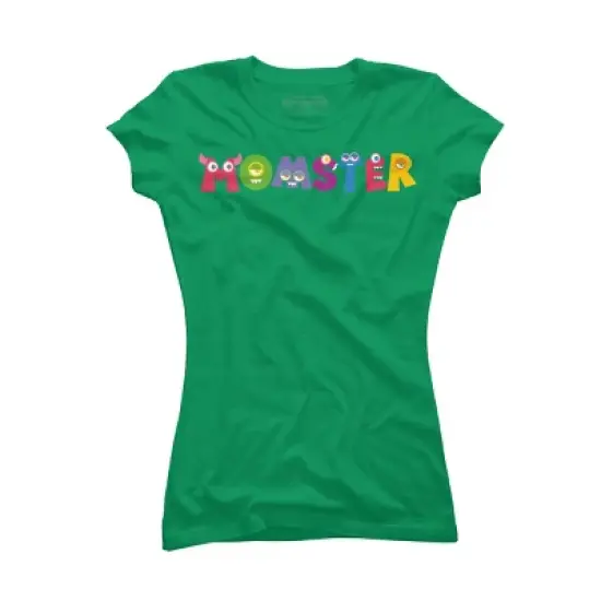 Junior's Design By Humans Cute Momster Cartoon Monster By averilshop T-Shirt image {7}