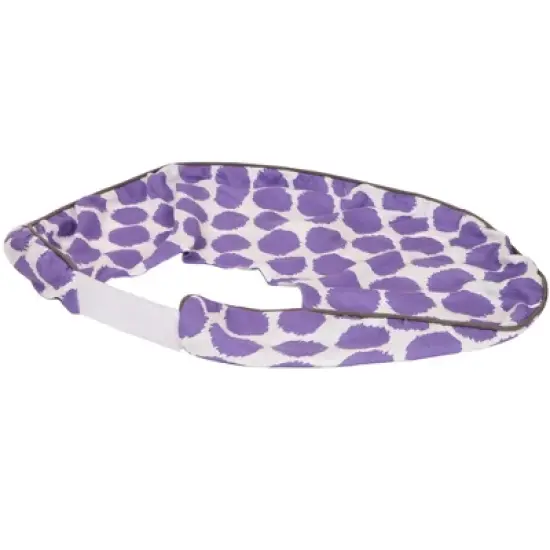 Bacati - 3 pc Ikat Zigzag Purple Dots Muslin Hugster Feeding & Infant Support Nursing Pillow Nursing Pillow with Insert image {5}
