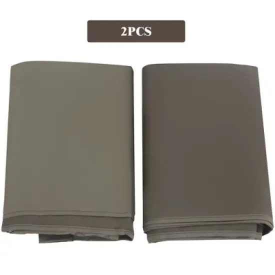 Costway 2PCS 16x4 Ft Universal Replacement Canopy for Pergola Structure Sun Awning Brown image {4}