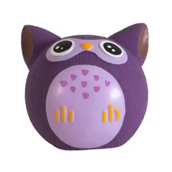 Petmate Booda Zoobilee Latex Owl Fetch Balls Dog Toy image {1}