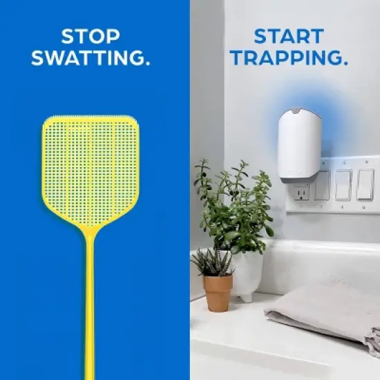 Zevo Indoor Flying Insect Trap Starter Kit for Fruit flies, Gnats, and House Flies - 4ct image {5}