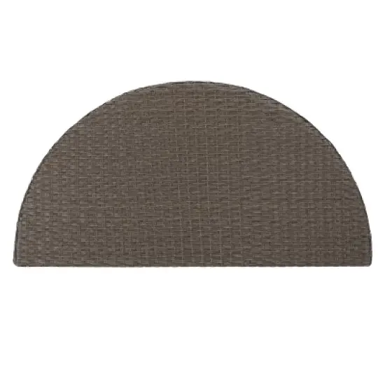 Christopher Knight Home Harper Outdoor Wicker 4 Seater Semi-Circle Sectional Sofa Set with Water-Resistant Cushions image {9}