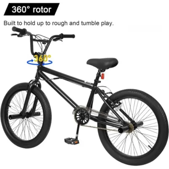 hykolity BMX Freestyle Bike 20 Inch Trick Bicycle 4 Pegs 360 Rotate Street Cycling V-Brake for Teen Adults Beginner Multi-Color image {2}