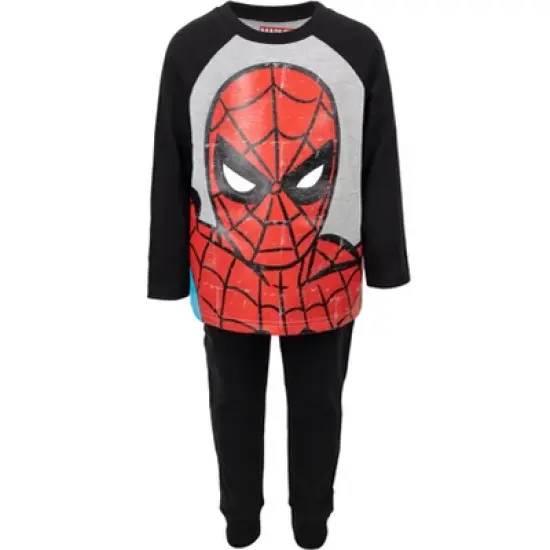 Marvel Avengers Spider-Man Jogger Pants & Raglan T-Shirt Set image {1}