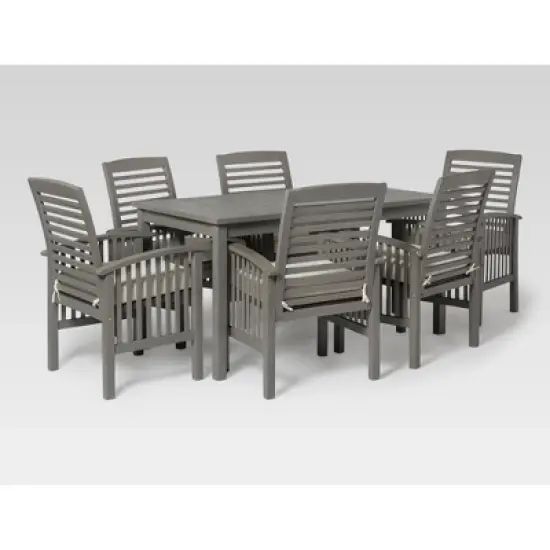 Ravenscroft 7pc Acacia Wood Patio Dining Set - Saracina Home image {11}