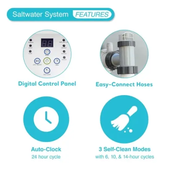 Intex 120V Krystal Clear Saltwater Pool System + Wall Mount Surface Skimmer image {2}