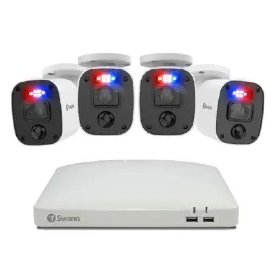 Swann DVR Security System, SWPRO Square Enforcer Bullet Camera, 84680 Hub, White image {10}