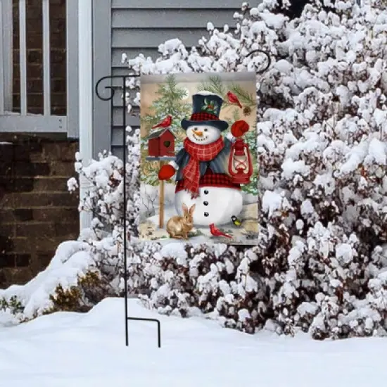Briarwood Lane Winter Garden Flag 12x18 For Outdoor Snowman and Friends For Winter Garden Flag Flags For Outside image {3}