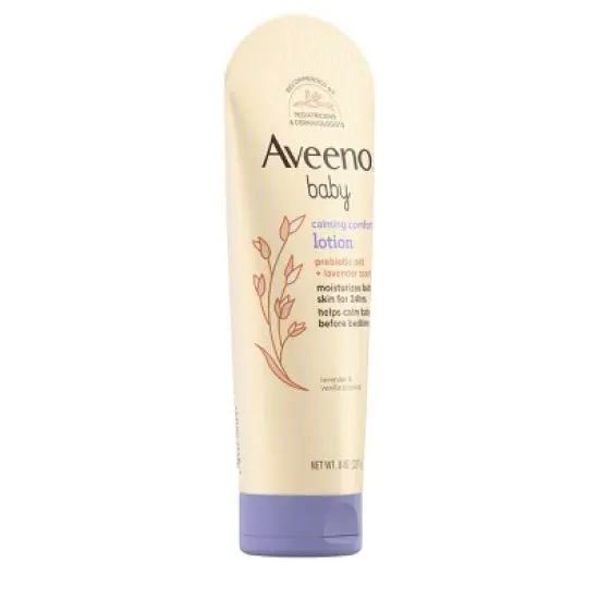 Aveeno Baby Calming Comfort Moisturizing Body Lotion - Lavender & Vanilla Scents - 8 fl oz image {6}