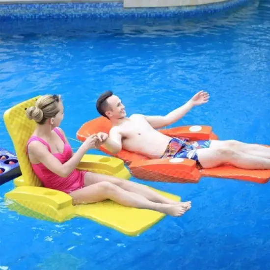 California Sun Deluxe Unsinkable La Jolla Lounger - Foam Cushion Pool Chaise Chair image {5}