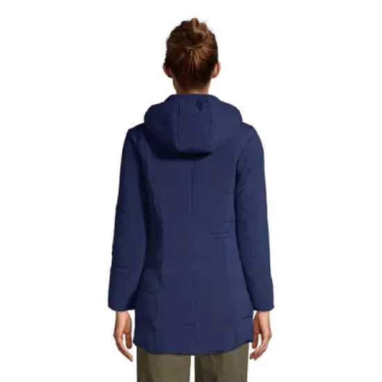 Lands' End Women's Quilted Stretch Down Coat image {2}