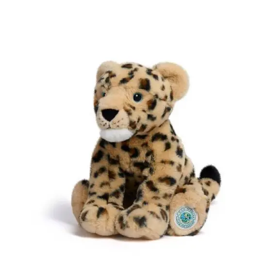 FAO Schwarz 10" Planet Love Recycled Bottle Amur Leopard Toy Plush image {3}