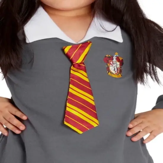 HARRY POTTER "Hermione Granger Gryffindor Halloween Toddler Costume Uniform Tie Pajama Gown image {2}