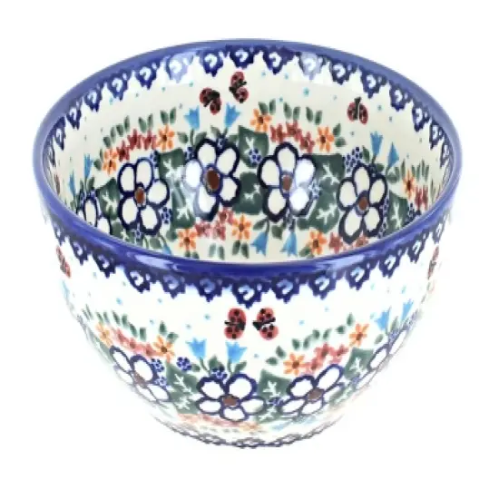 Blue Rose Polish Pottery Vena Cereal Bowl image {1}