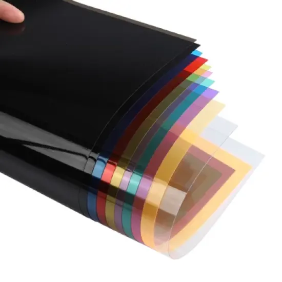 Unique Bargains Un-Punched A4 Letter Size Clear PVC Binding Cover 10 Pcs image {2}