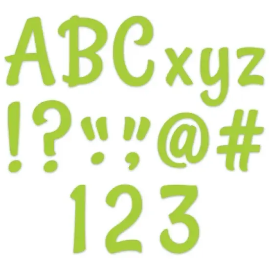 Creative Teaching Press&reg; Stylish Lime Green 4" Designer Letters, 235/Pack image {4}
