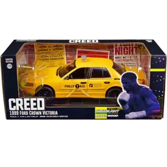 1999 Ford Crown Victoria "Philly Taxi" Yellow "Creed" (2015) Movie 1/24 Diecast Model Car by Greenlight image {2}