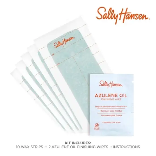 Sally Hansen Snip & Use Wax Strips for Face and Body - 10ct image {1}