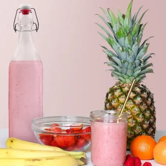 Nevlers Airtight Swing Drinking Bottle - Glass 33oz (6pk) image {2}