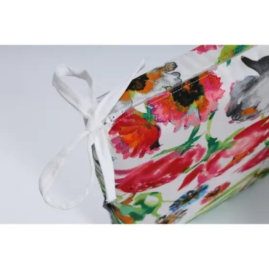 Flower Mania Petunia Outdoor Bench Cushion Pink - Pillow Perfect image {2}