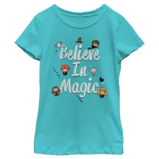 Girl's Harry Potter Believe In Magic T-Shirt image {3}