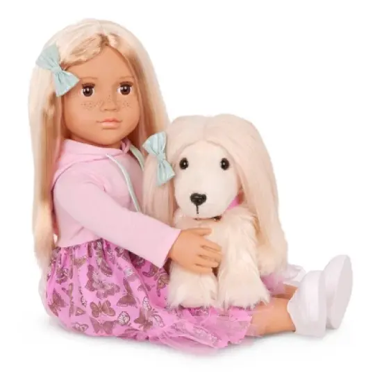 Our Generation Hattie & Bella 18" Doll & Pet Puppy Set image {2}