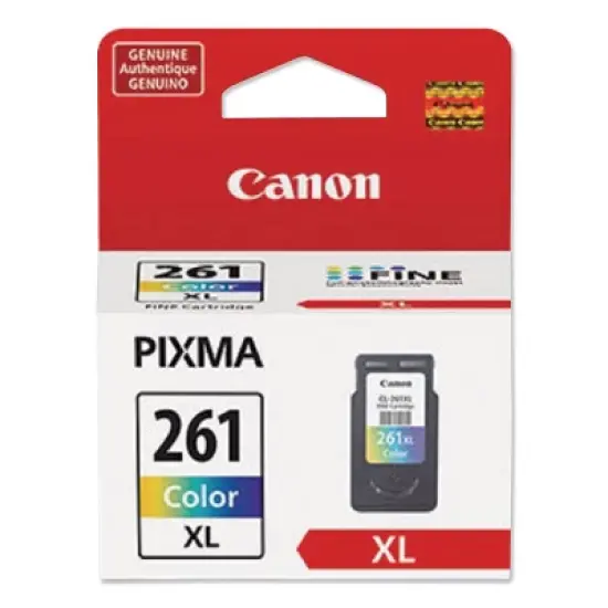 Canon CL-261XL Ink Cartridge - Tri-Color: High Yield, Multiple Colors, Canon 260 Series image {6}