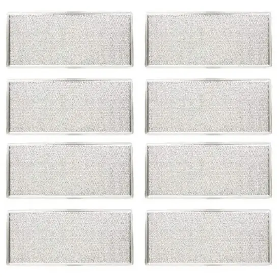 Nispira Replacement Microwave Range Hood Grease Filter Compatible with Whirlpool W10208631A, 12-7/8" x 5-3/4" x 1/16". 8 Filters image {1}