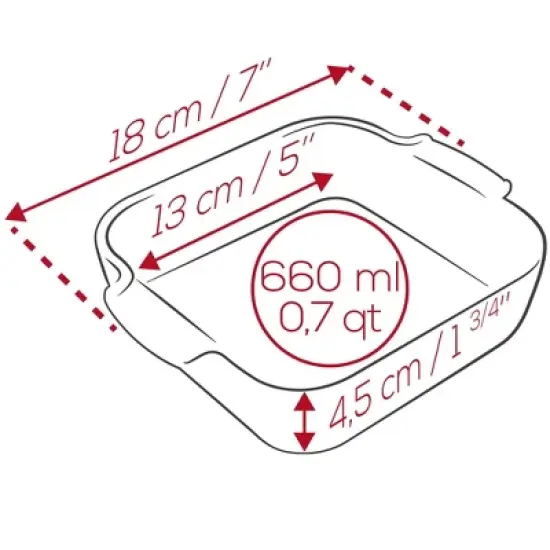Peugeot | Appolia Petite Square Ceramic Baking Dish image {3}