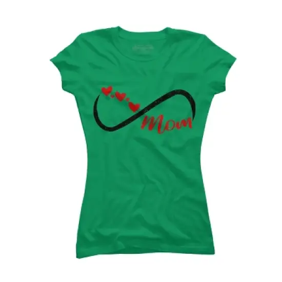 Junior's Design By Humans Forever Mom Hearts By Semir T-Shirt image {4}