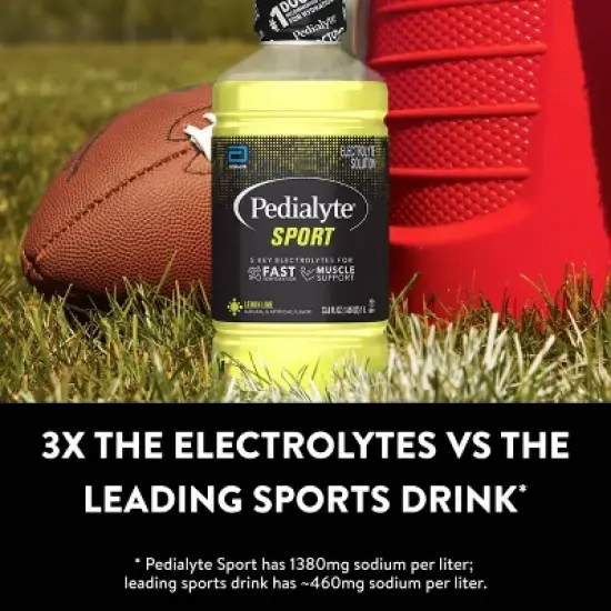 Pedialyte Sport Electrolyte Solution Hydration Drink - Lemon Lime - 33.8 fl oz image {3}