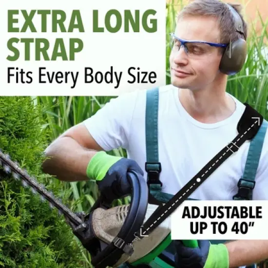 Impresa [2 Pack] XL Adjustable Shoulder Strap Replacement for Weed Eater Strap - Reinforced Weed Trimmer Strap 40&rdquo; Strap image {3}